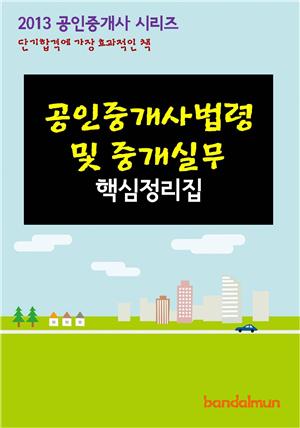 2013 공인중개사 공인중개사법령 및 중개실무 핵심정리