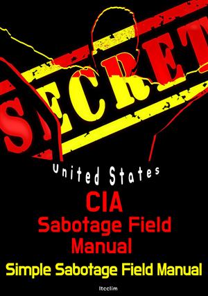 CIA 방해공작 메뉴얼 (스파이 활동 지침서: 영어 원문)