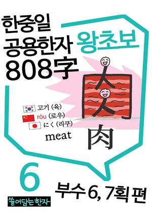 왕초보 한중일공용한자 808자 6권