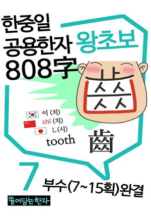 왕초보 한중일공용한자 808자 7권완결