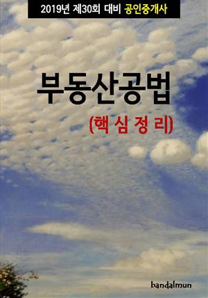 2019년 제30회 대비 공인중개사 부동산공법 (핵심정리)