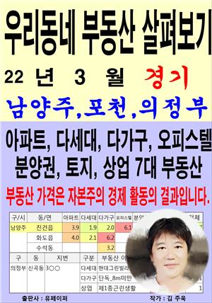 우리동네 부동산 살펴보기 (22년 3월) 경기>남양주,포천,의정부