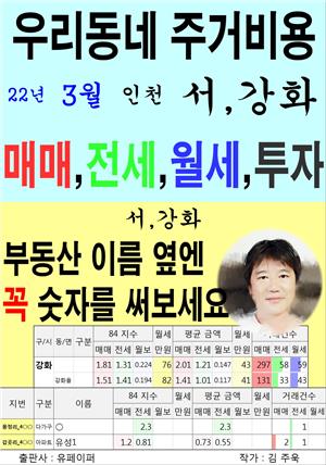 우리동네 주거비용>인천>서,강화 (22년3월)