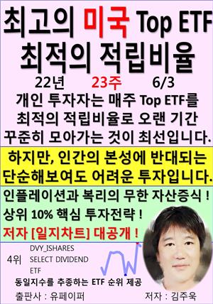 최고의 미국 Top ETF, 최적의 적립비율,22년_23주_06/03