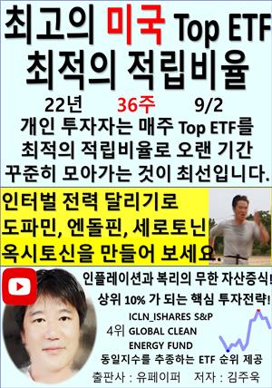 최고의 미국 Top ETF, 최적의 적립비율,22년_36주_09/02