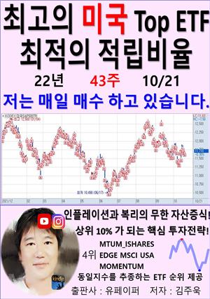 최고의 미국 Top ETF, 최적의 적립비율,22년_43주_10/21