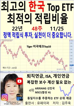 최고의 한국 Top ETF, 최적의 적립비율,22년_48주_11/25