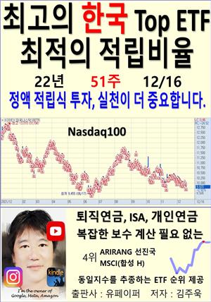 최고의 한국 Top ETF, 최적의 적립비율,22년_51주_12/16