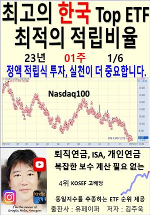 최고의 한국 Top ETF, 최적의 적립비율,23년_01주_01/06