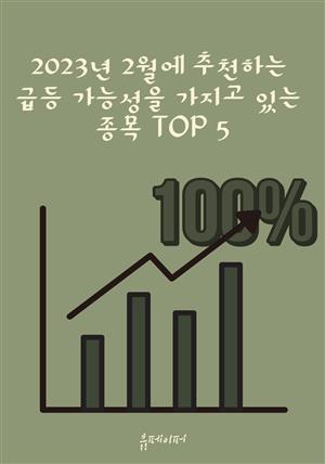 2023년 2월에 추천하는 급등 가능성을 가지고 있는 종목 TOP 5