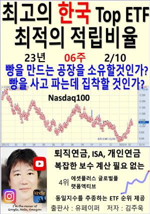 최고의 한국 Top ETF, 최적의 적립비율,23년_06주_02/10