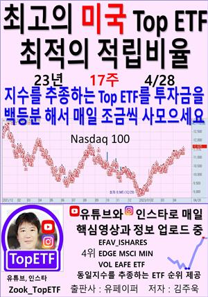 최고의 미국 Top ETF, 최적의 적립비율,23년_17주_04/28