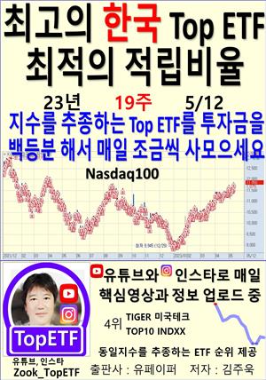 최고의 한국 Top ETF, 최적의 적립비율,23년_19주_05/12