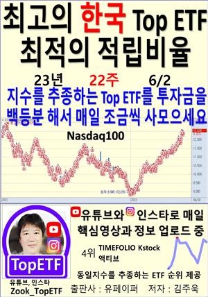 최고의 한국 Top ETF, 최적의 적립비율,23년_22주_06/02