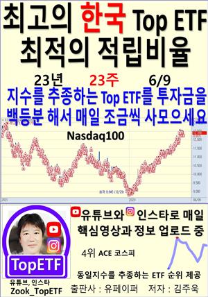 최고의 한국 Top ETF, 최적의 적립비율,23년_23주_06/09