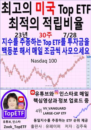 최고의 미국 Top ETF, 최적의 적립비율,23년_30주_07/28