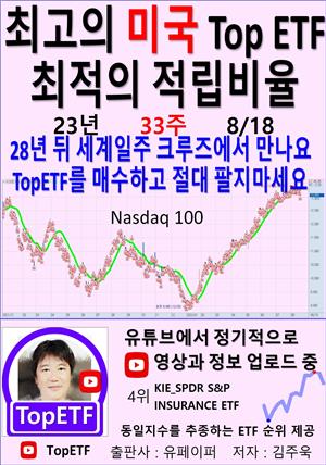 최고의 미국 Top ETF, 최적의 적립비율,23년_33주_08/18