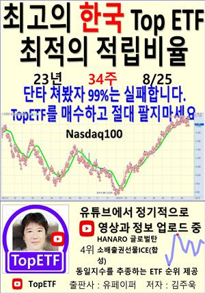 최고의 한국 Top ETF, 최적의 적립비율,23년_34주_08/25